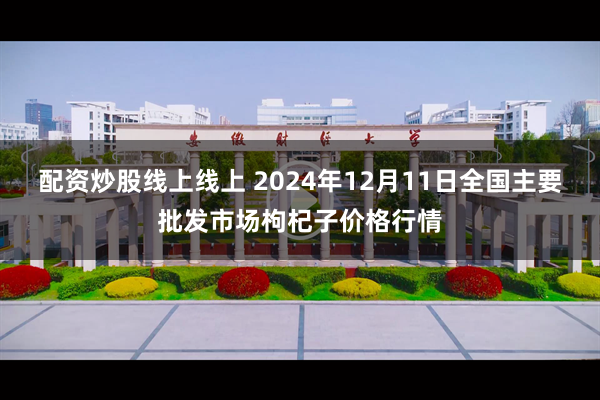 配资炒股线上线上 2024年12月11日全国主要批发市场枸杞子价格行情