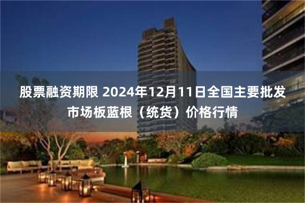 股票融资期限 2024年12月11日全国主要批发市场板蓝根（统货）价格行情